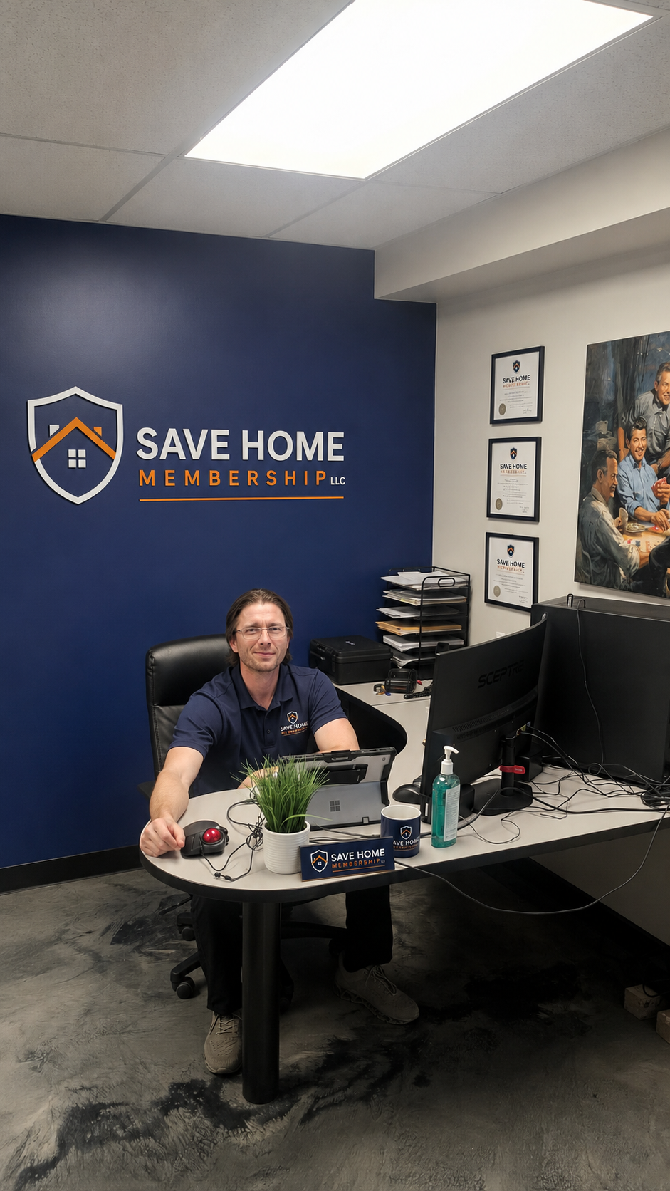 Save Home Membership office manager desk