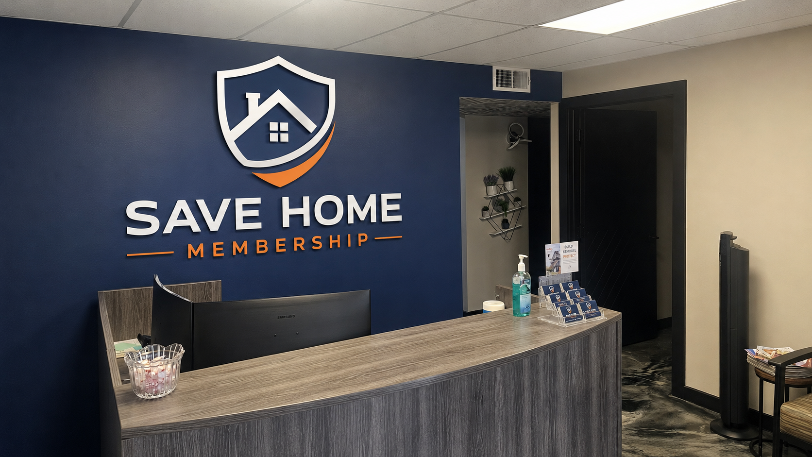 Save Home Membership reception area